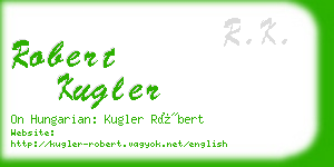 robert kugler business card